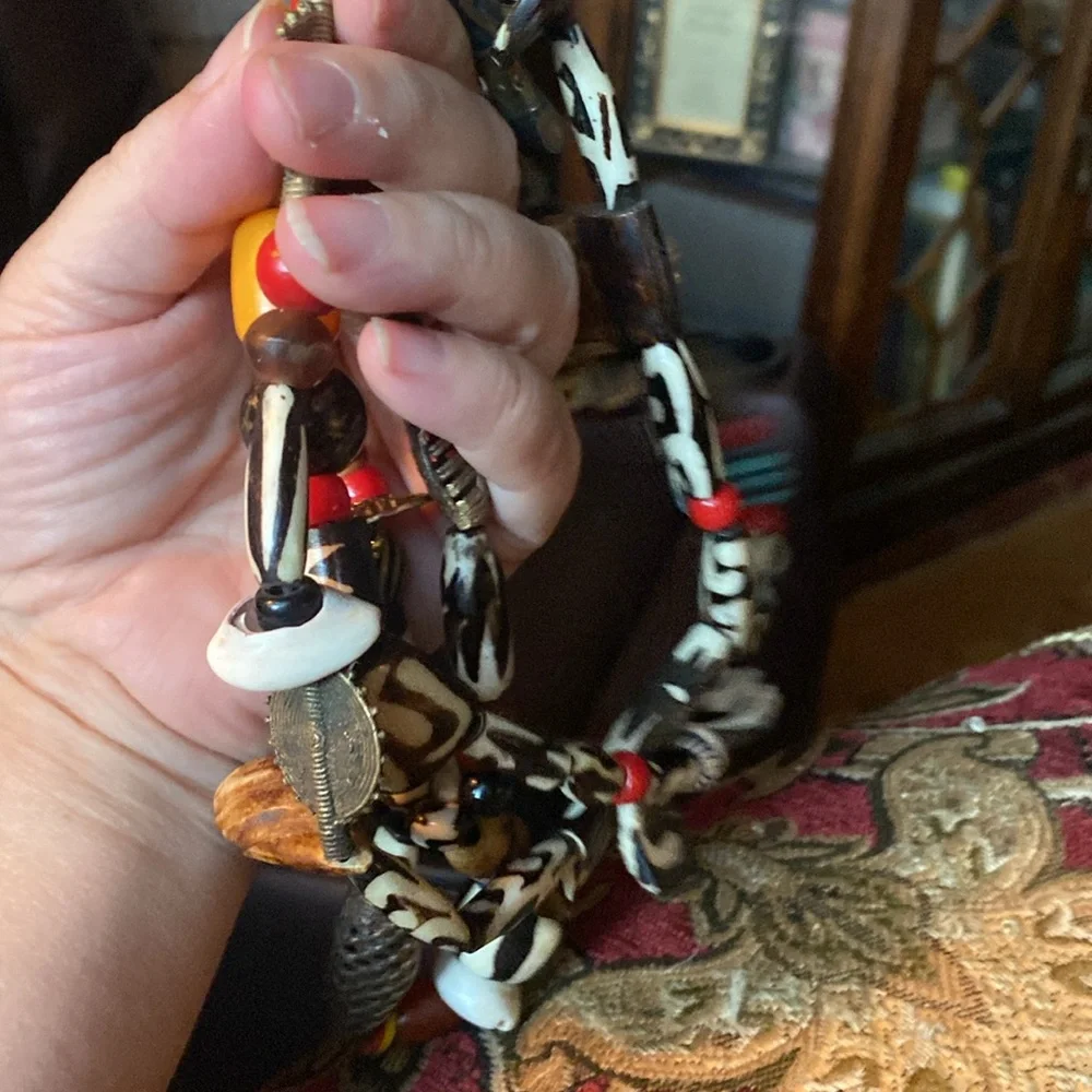 Vintage, amazing, handmade tribal African necklace. (LA) - Picture 15 of 16